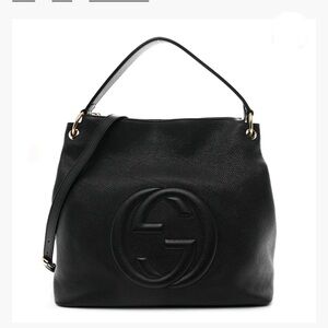 Gucci Soho 2way Bag Leather Shoulder Bag Black